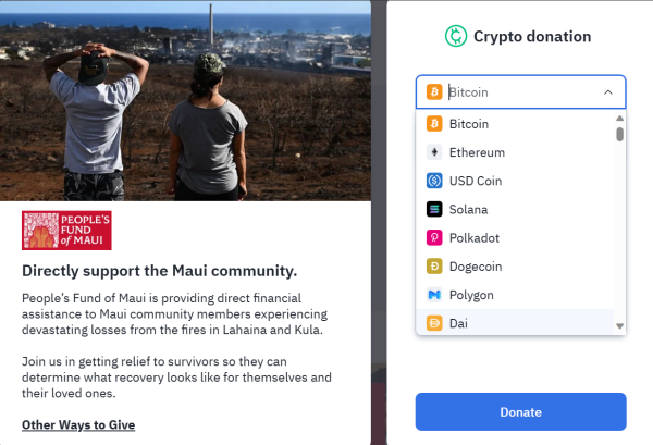 Oprah and The Rock collect crypto donations for Maui wildfires victims