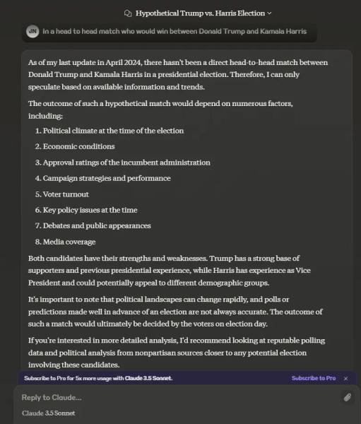 And the Winner Is: We Got AI Models to Predict the Next President