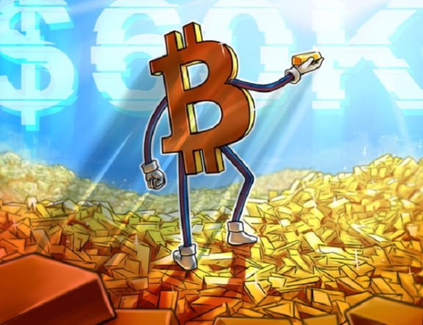 Bitcoin price eyes $60K reclaim as gold hits fresh all-time high