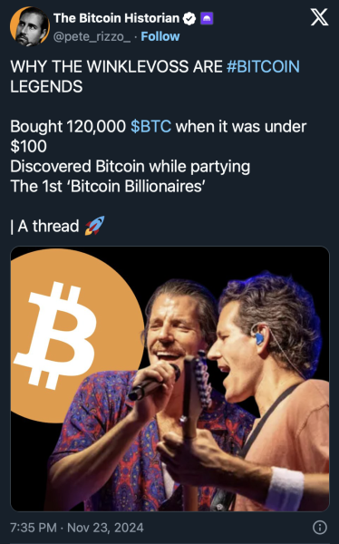 From Facebook Feud to Bitcoin Billionaires: Journey of Winklevoss Twins