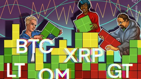 Bitcoin trades in tight range as XRP, LT, OM, and GT aim to move higher
