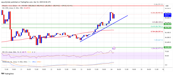 Bitcoin Price Shows Stronger Recovery Signs—Upside Move in Focus Bitcoin Price Shows Stronger Recovery Signs—Upside Move in Focus