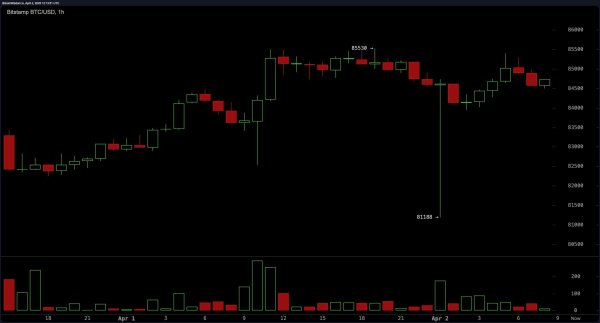 Bitcoin Price Watch: Trump’s ‘Liberation Day’ Tariffs Stir Global Markets, BTC Holds $84K Bitcoin Price Watch: Trump’s ‘Liberation Day’ Tariffs Stir Global Markets, BTC Holds $84K