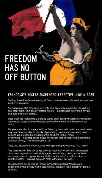 VPN Usage Spikes in France as Pornhub Blocks Users Over Age Restrictions