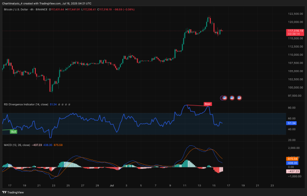 Bitcoin (BTC) Price Prediction for July 17, 2025